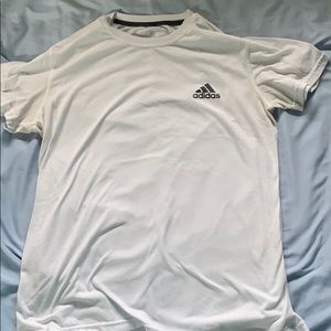 Men’s white adidas tee
